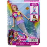 HDJ36_001w 0194735024353 Papusa Barbie, Dreamtopia, Sirena cu lumini