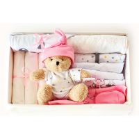 0665878810283 Set cadou bebelusi, Baby Gift, Premium Star Pink cu 20 de produse