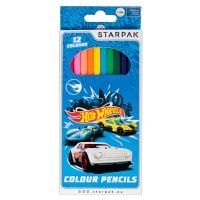 Set 12 creioane colorate - Hot Wheels