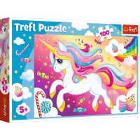 TF16386_001w 5900511163865 Puzzle 100 piese, Trefl, Unicornul frumos