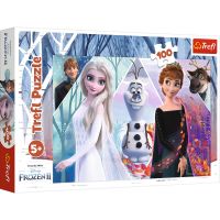 Puzzle 100 piese, Trefl, Taramul fermecat, Disney Frozen 2