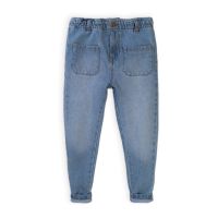 20211373 Pantaloni tip jeans cu banda elastica Minoti Dot 