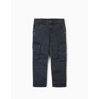 20211535 Pantaloni Jeans Cargo Zippy Blue 20211535