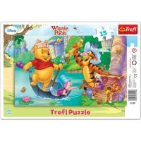 TF31209_001w 5900511312096 Puzzle Trefl 15 piese in rama, Vanatoarea de comori, Winnie the Pooh