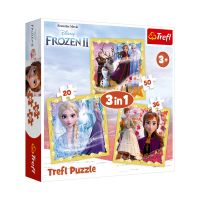 34847_001w Puzzle Trefl 3 in 1 Disney Frozen 2 (20, 36, 50 piese)