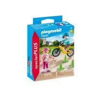 Set Playmobil Figures Special Plus - Figurina copii cu role si bicicleta
