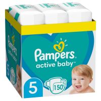 Scutece Pampers Active Baby XXL, Marimea 5, 11-16 kg, 150 buc