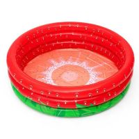 B51145_001 Piscina gonflabila cu 3 inele Bestway, Capsuna, 160 x 38 cm