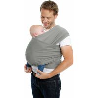 Sistem de purtare Babylonia Wrap Elastic Tricot Slen Cool, 3.5Kg-15Kg, Moon Mint Grey
