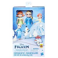F3253 Set Papusa si accesorii Frozen 2, Sister Snow Magic, Anna si Elsa