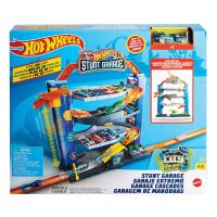 GNL70_001w Set de joaca Hot Wheels, Garajul cu cascadorii