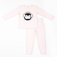 Pijama cu maneca lunga, Zippy, roz 20212697