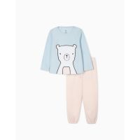 Pijama cu maneca lunga, Zippy, Zy Girl, model cu ursulet 20212696