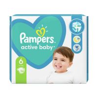 81680831_001 8001090950130 Scutece Pampers Active Baby, Giant Pack 6, 15kg+, 56 buc.