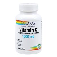 Vitamin C, 1000 mg adulti, 100 capsule vegetale, Solaray, Secom