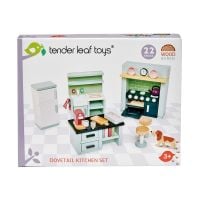 TL8153_001 Set mobilier din lemn, bucatarie, pentru Casute de papusi, Tender Leaf Toys, Dovetail