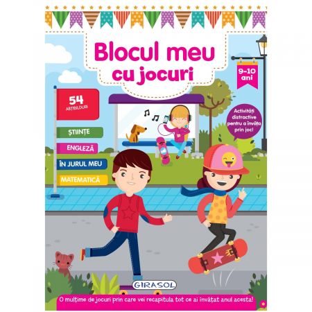 Blocul Meu Cu Jocuri Girasol 9 10 Ani Noriel