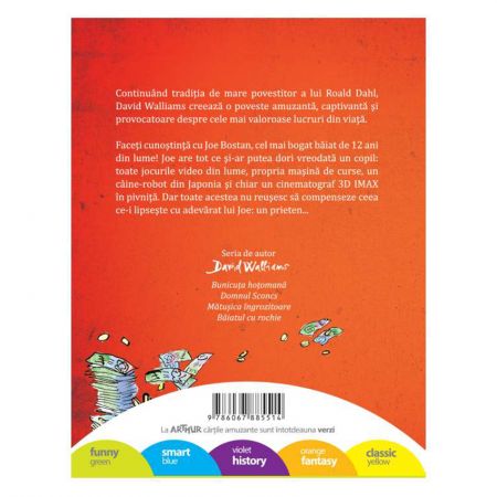 Carte Editura Arthur Baiatul Miliardar David Walliams Noriel