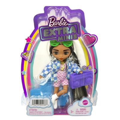 HGP62_001w 0194735055388 Papusa Barbie cu par lung si accesorii, Extra Minis, HGP64
