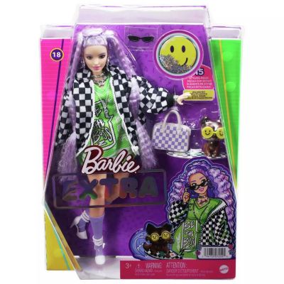 HHN10_001w 0194735072545 Papusa Barbie Extra cu jacheta