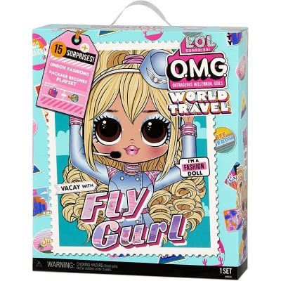 035051579168 Set Papusa LOL Surprise OMG, Travel Doll Fly Gurl 579168EUC (5)