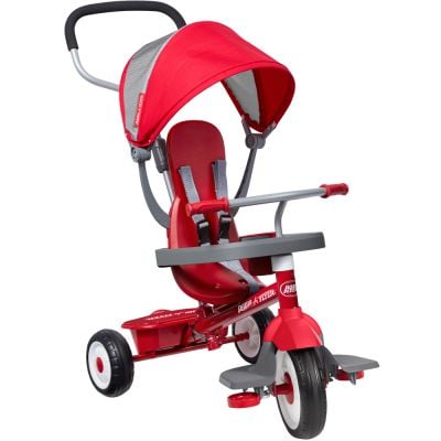 Tricicleta multifunctionala 4 in 1, Radio Flyer, Rosu