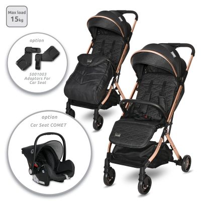 N01097690_001 3800151976905 Carucior pentru nou-nascut, tip troller, Lorelli Myla, Black