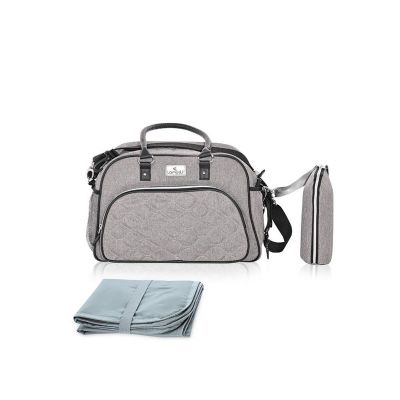 1004028 0001_001   Geanta pentru accesoriile bebelusului, Lorelli, Viola, compartimentata, Grey