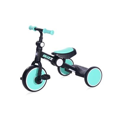 N00093962_001 3800151939627 Tricicleta pentru copii, complet pliabila, Lorelli Buzz, Black Turquoise