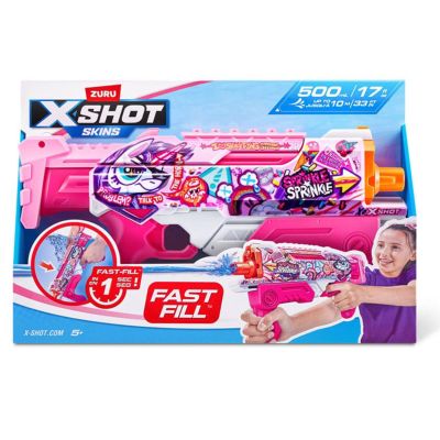 S00004583_004w 193052058607 Pistol cu apa cu incarcare rapida, X-Shot Hyperload, Unicorn Splash