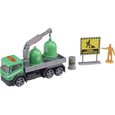 1417072 Verde Camion cu accesorii de constructie Teamsterz, Verde