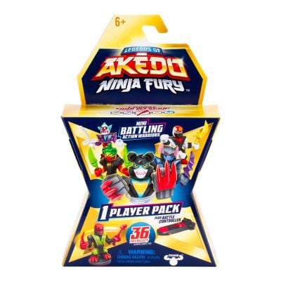 N00015311_001w 630996153116 Figurina cu accesorii, Akedo, Ninja Fury, Mini Battling Action Warriors, S7