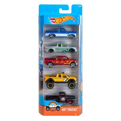 Set masinute Hot Wheels Hot Trucks DJD28 5 modele Noriel