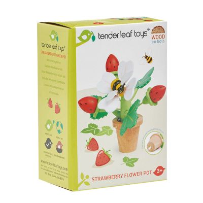 TL8356_001 191856083566 Capsuni in ghiveci, din lemn, Tender Leaf Toys, 13 piese