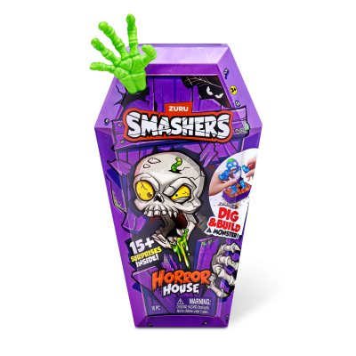 Set figurine si accesorii, Smashers, Horror House Medium, Verde, S1
