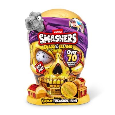 N00006435_001w 193052064356 Set figurine si accesorii surpriza, Smashers, Gold Treasure Hunter, Dino Island, Gri