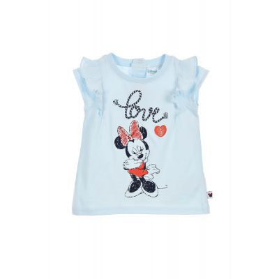 20190104A Tricou cu imprimeu frontal Disney Minnie Mouse, Love, Alb