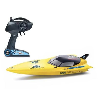 Barca cu telecomanda, Cruel High Speed, 74 cm, Galben