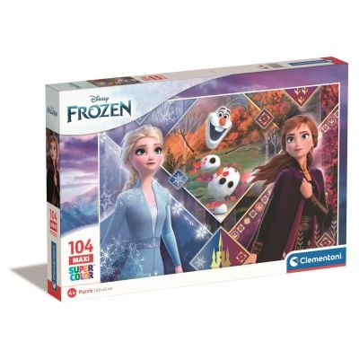 S00023739_001w 8005125237395 Puzzle Clementoni Maxi, Disney Frozen, 104 piese