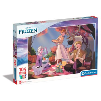 N00023757_001w 8005125237579 Puzzle Clementoni Maxi, Disney Frozen, 104 piese