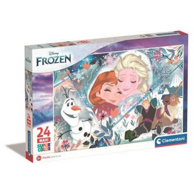 N00024224_001w 8005125242245 Puzzle Clementoni Maxi, Disney Frozen, 24 piese