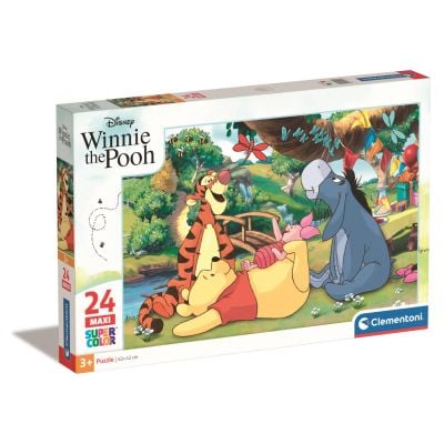 N01024247_001w 8005125242474 Puzzle Clementoni Maxi, Winnie The Pooh, 24 piese