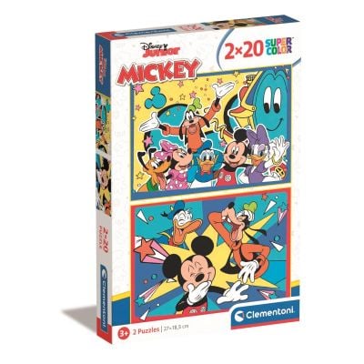 T01024791_001w 8005125247912 Puzzle Clementoni Disney Mickey Mouse, 2 x 20 piese