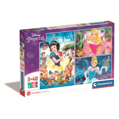 S00025211_001w 8005125252114 Puzzle Clementoni Disney Princess, 3 x 48 piese