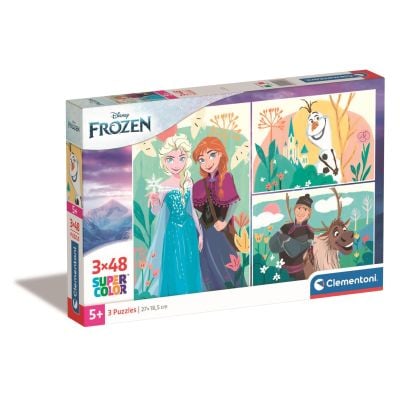 N00025284_001w 8005125252848 Puzzle Clementoni Disney Frozen, 3 x 48 piese