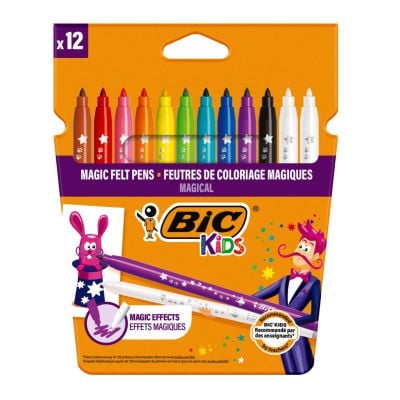 9202962_001w 3086123174115 Set carioci multicolore si radiera Colour Erase Bic, P12
