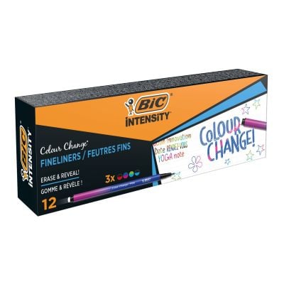 503840_001w 3086123681460 Finelinere Intensity Medium, Bic, diverse culori, 12 bucati