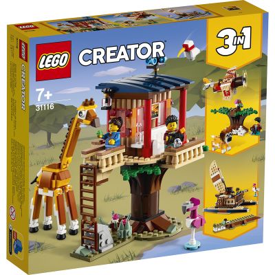 LG31116_001w LEGO® Creator - Casuta din copac cu animale salbatice din safari (31116)