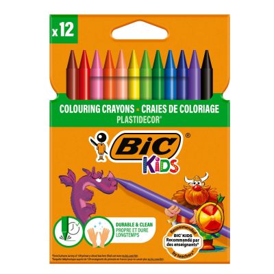 945764_001w 3270220000341 Set creioane cerate Plastidecor Bic, P12