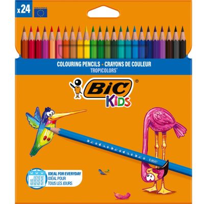 9375182_001w 3270220022510 Set creioane colorate Tropicolors Bic, P24